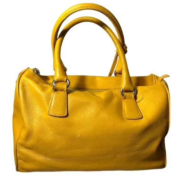 Furla Textured Mustard Speedy Bag with Dust Bag - Picture 3 of 6